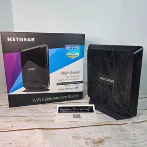 Netgear Nighthawk AC1900 WiFi Cable Modem Router C7000 960 Mbps 24x8 Channel Bon